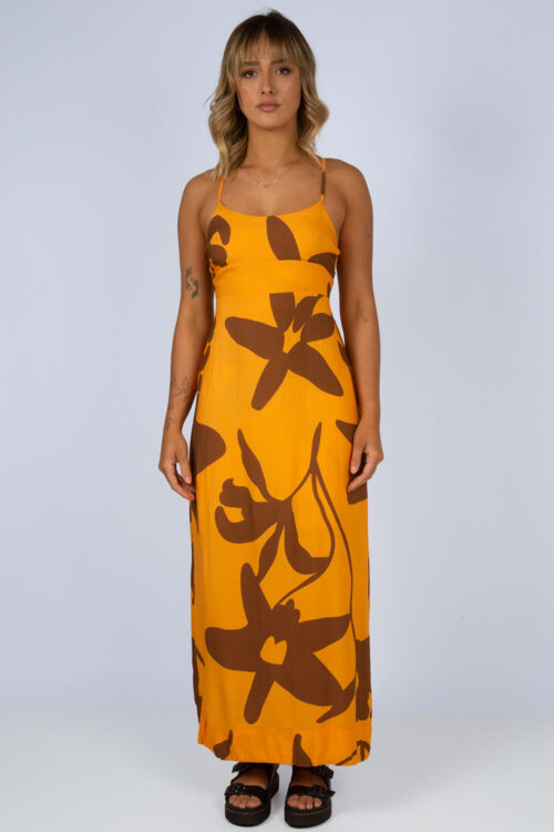 Vestido midi estampado
