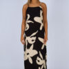 Vestido longo estampado