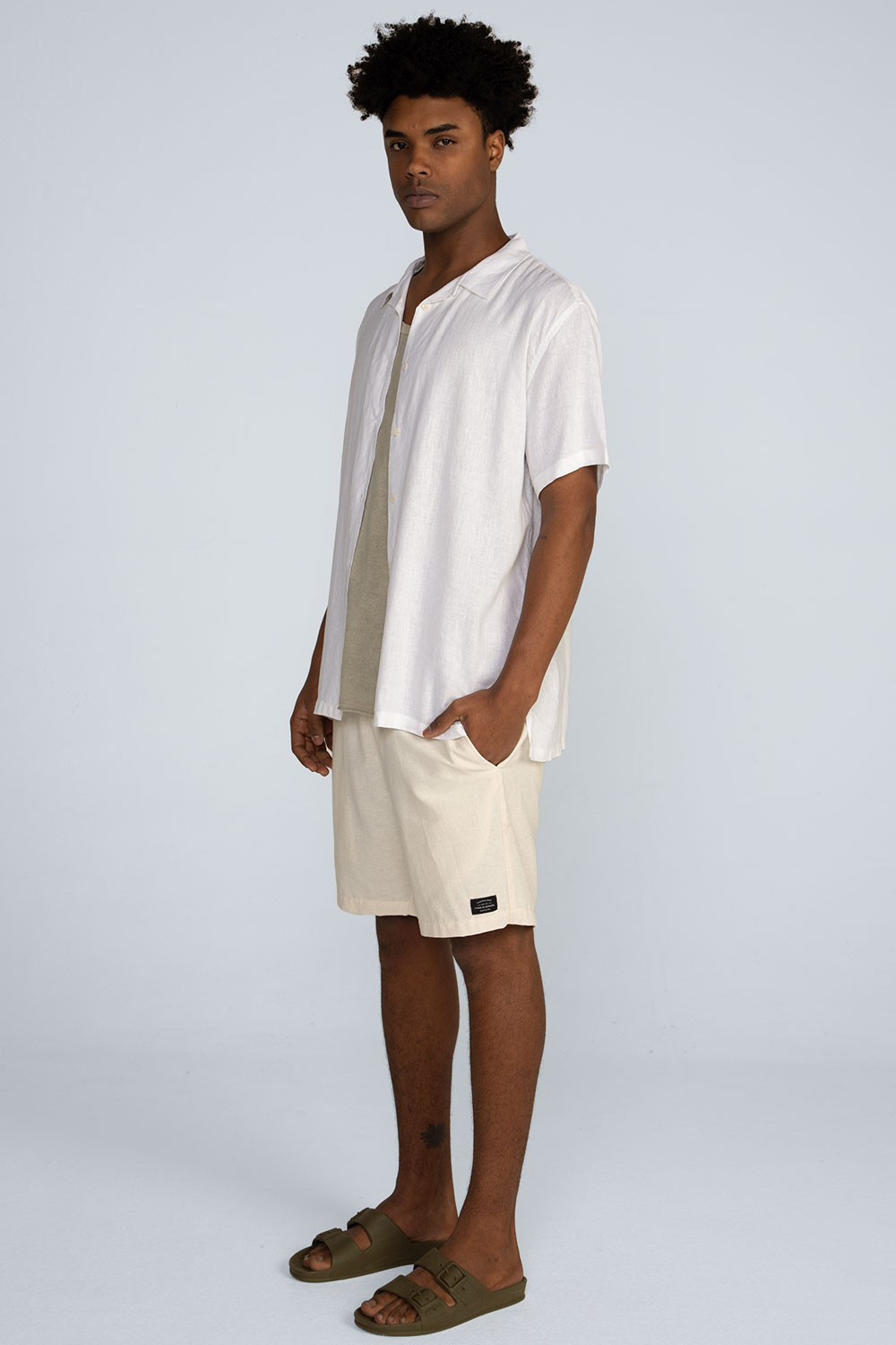 Bermuda algodão desfibrado Bermuda algodão desfibrado - Imagem 2