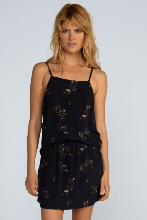 Blusa alças estampada