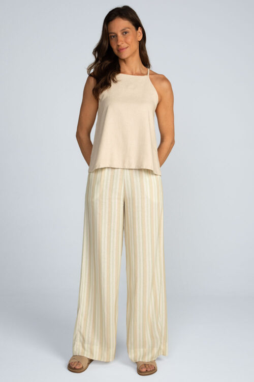 Blusa alças lisa Blusa Natural 105SS26035 1