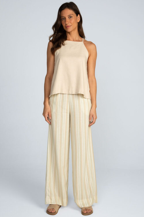 Blusa alças lisa Blusa Natural 105SS26035 2