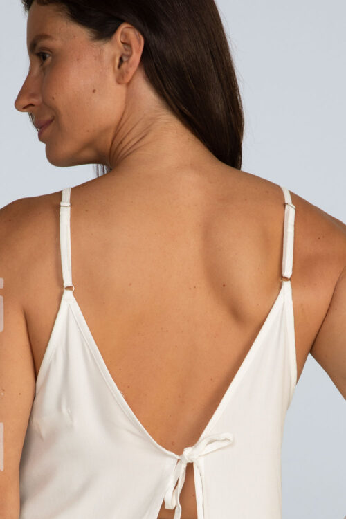 Blusa laço viscose lisa Blusa Off white 105SS26033 4