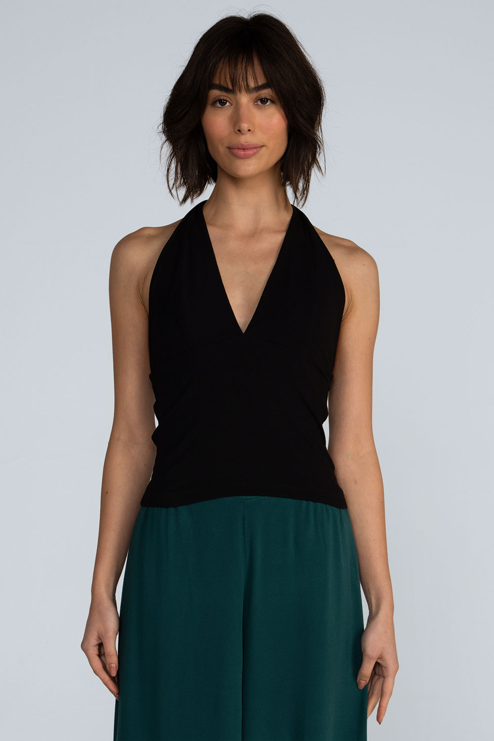 Blusa frente única canelada Blusa frente única canelada