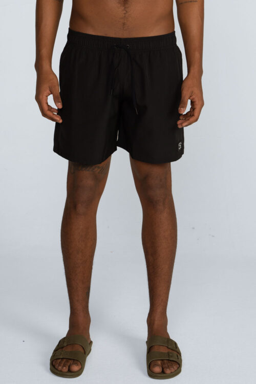 Boardshort liso cós elástico