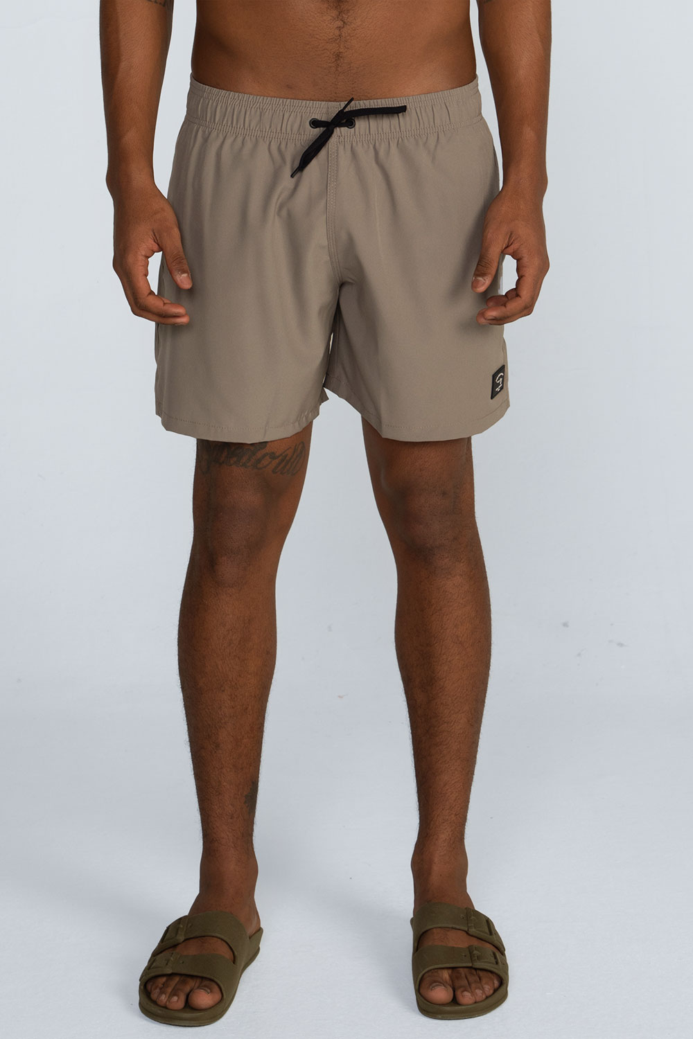 Boardshort liso cós elástico Boardshort liso cós elástico
