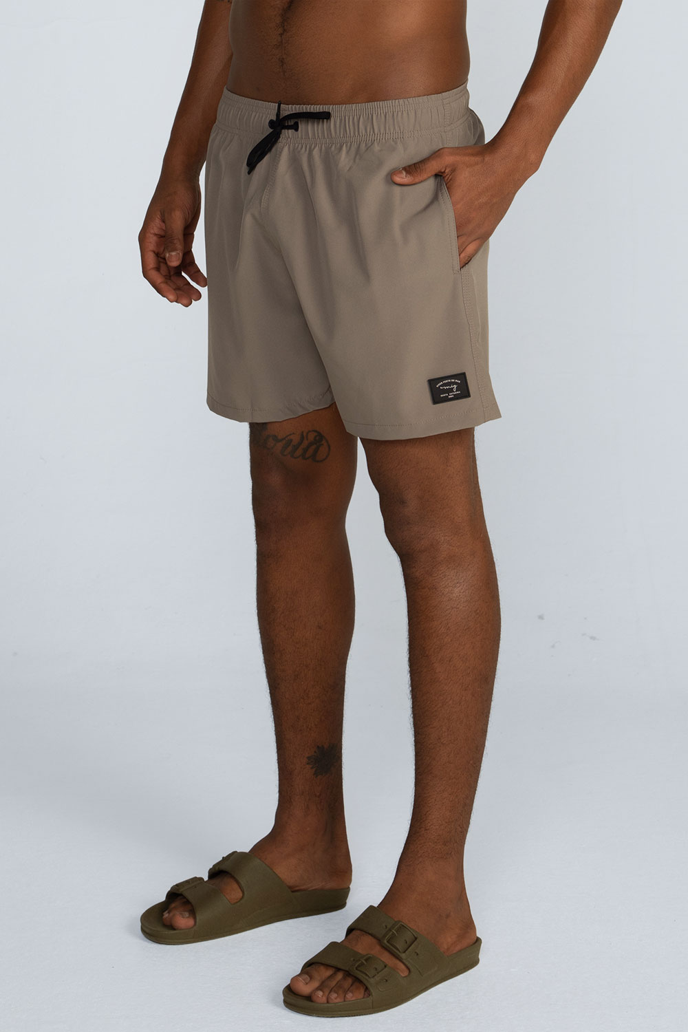 Boardshort liso cós elástico Boardshort liso cós elástico - Imagem 3