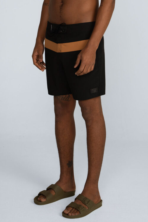 Boardshorts recorte central Boardshorts Preto 212SS26291 4