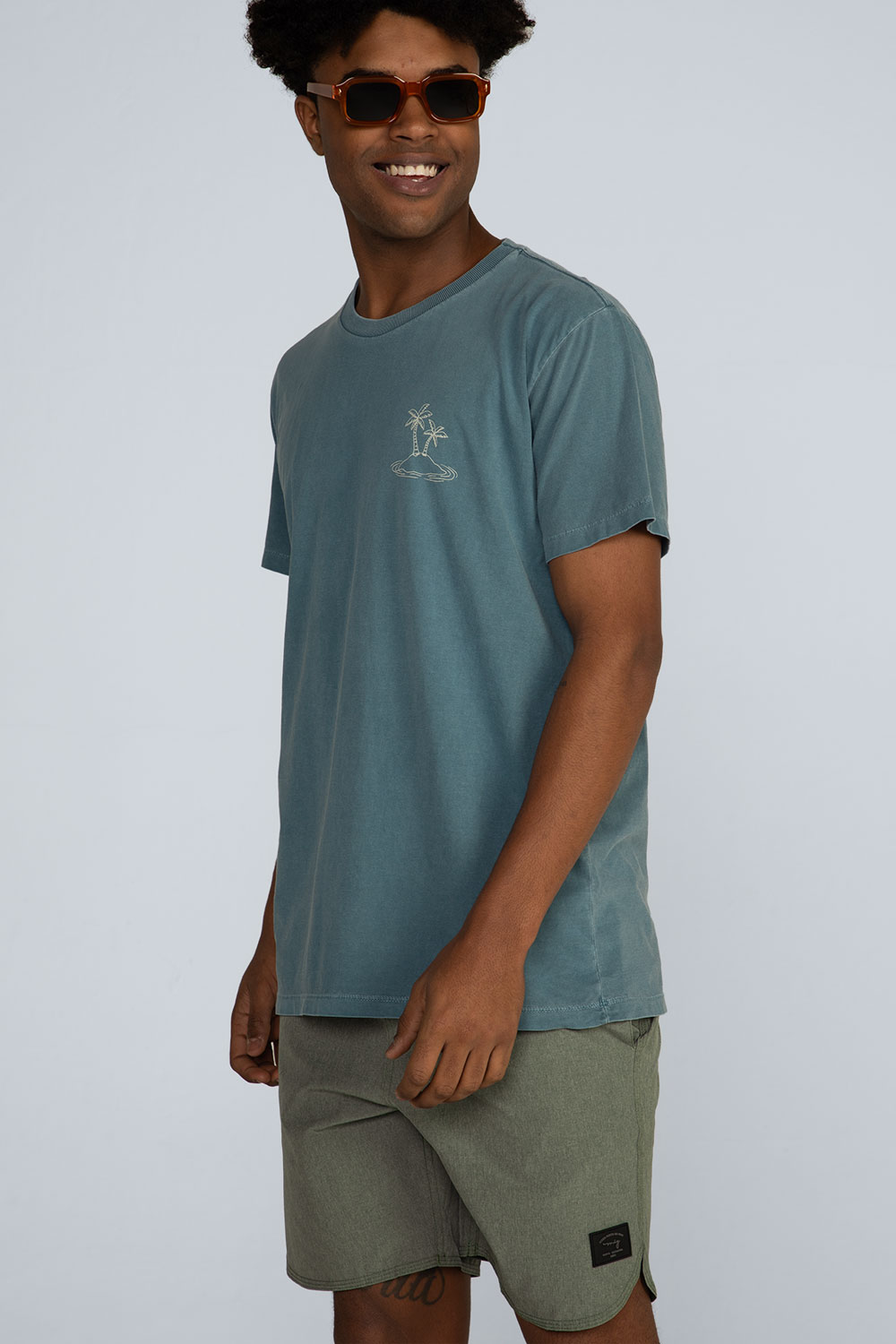 Boardshorts barra arredondada mescla Boardshorts barra arredondada mescla - Imagem 2