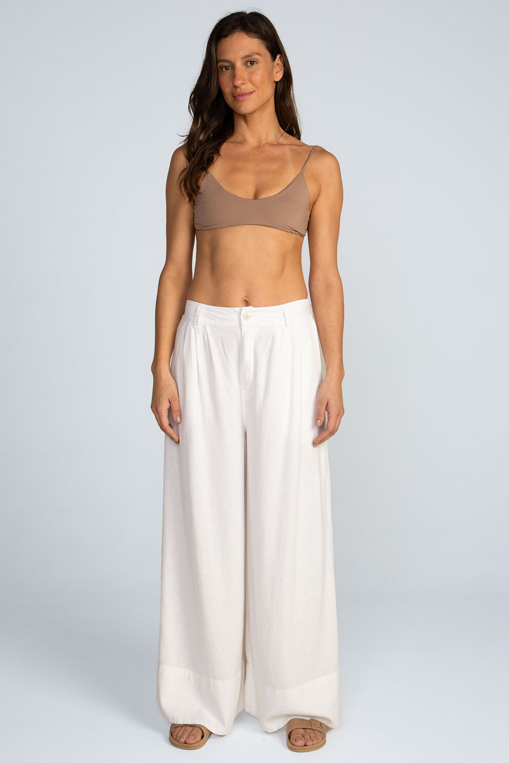 Calça pregas em linho Calça pregas em linho - Imagem 7