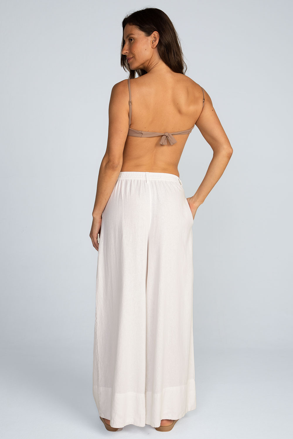 Calça pregas em linho Calça pregas em linho - Imagem 8