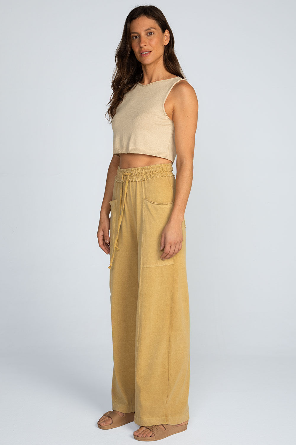 Calça em malha estonada Calça em malha estonada - Imagem 2