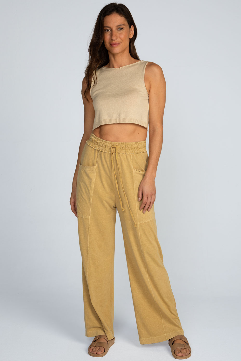 Calça em malha estonada Calça em malha estonada - Imagem 6