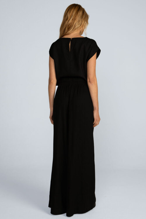 Calça pregas em linho Calca Preta 110SS26057 3