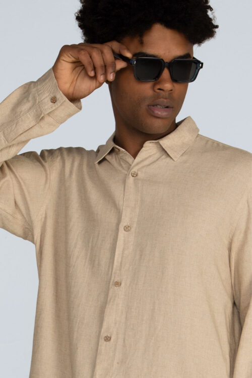 Alternative view of Camisa Linho manga longa