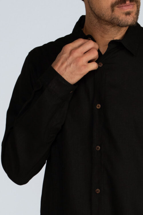 Alternative view of Camisa Linho manga longa