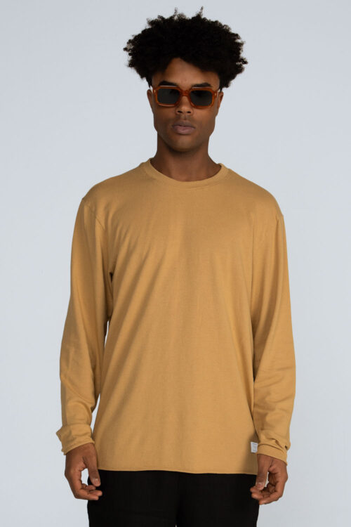 Camiseta manga longa lisa Camiseta Camel 204SS26235 1