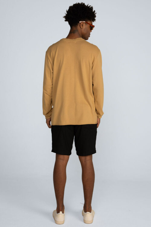 Camiseta manga longa lisa Camiseta Camel 204SS26235 3