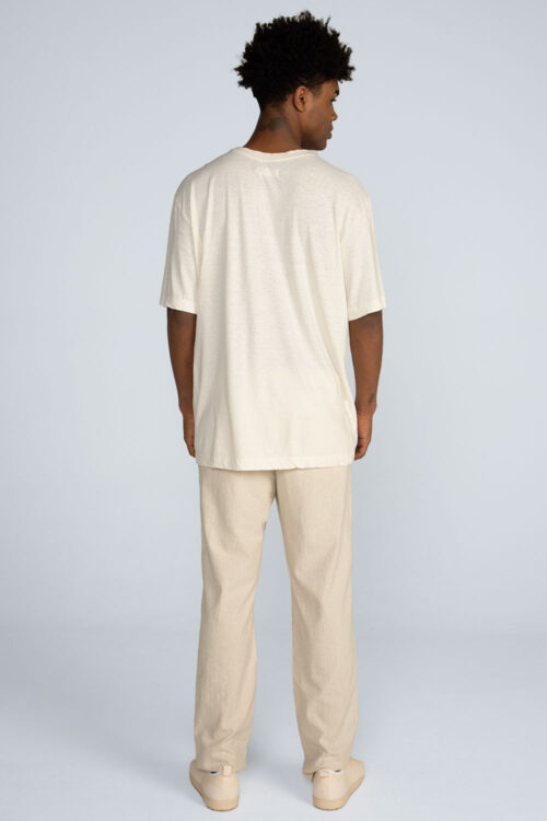 Camiseta malha cânhamo Camiseta Natural 201SS26216 5