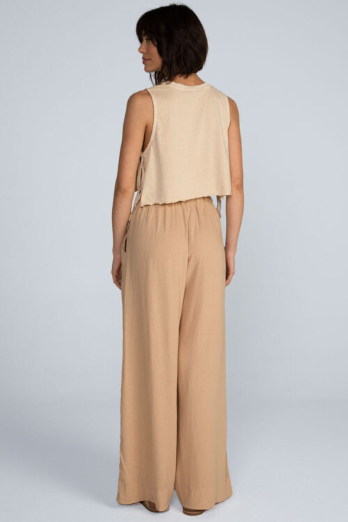 Cropped laços estonado Cropped Areia 103SS26023 5