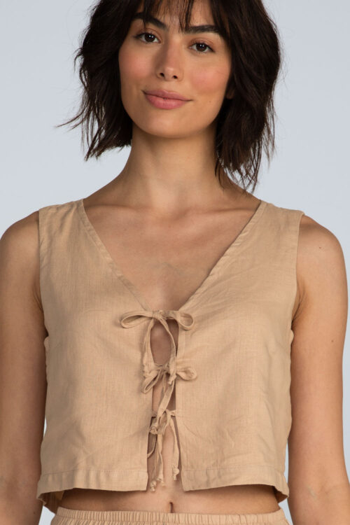 Cropped laços Cropped Camel 103SS26018 4