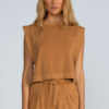 Cropped malha  estonado