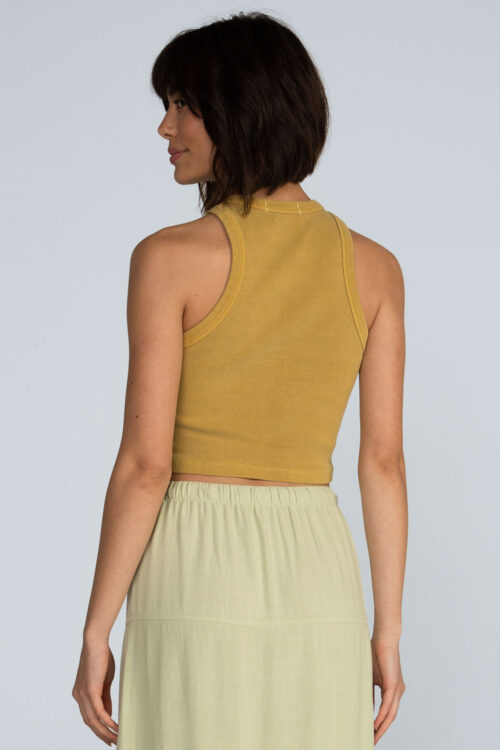 Cropped ribana estonada Cropped Mostarda 103SS26020 3