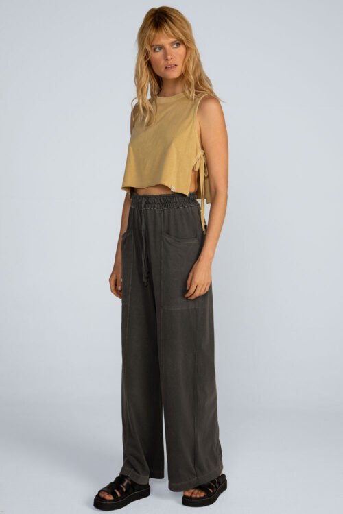 Cropped laços estonado Cropped Mostarda 103SS26023 3
