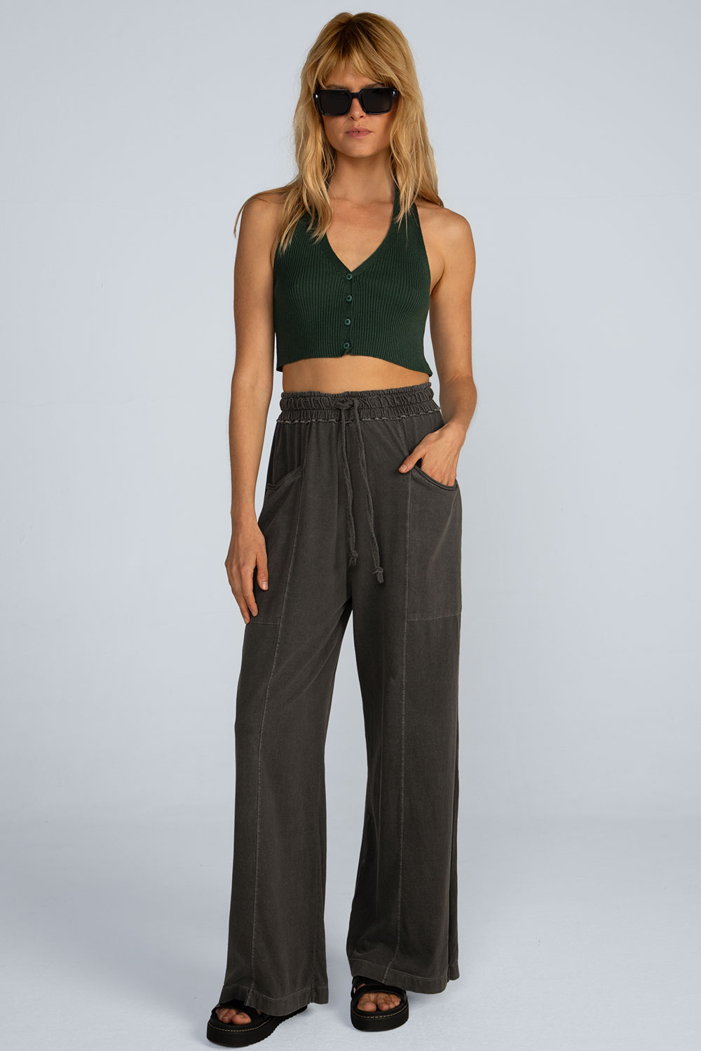 Cropped botões tricô Cropped botões tricô - Imagem 2