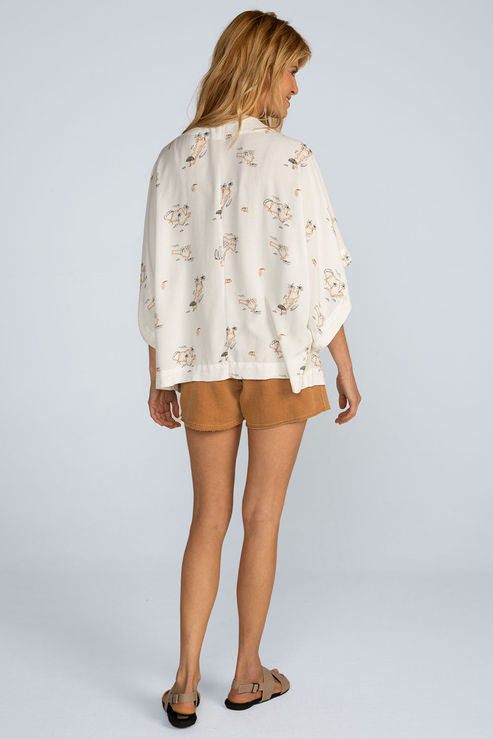 Kimono curto estampado Kimono curto estampado - Imagem 2