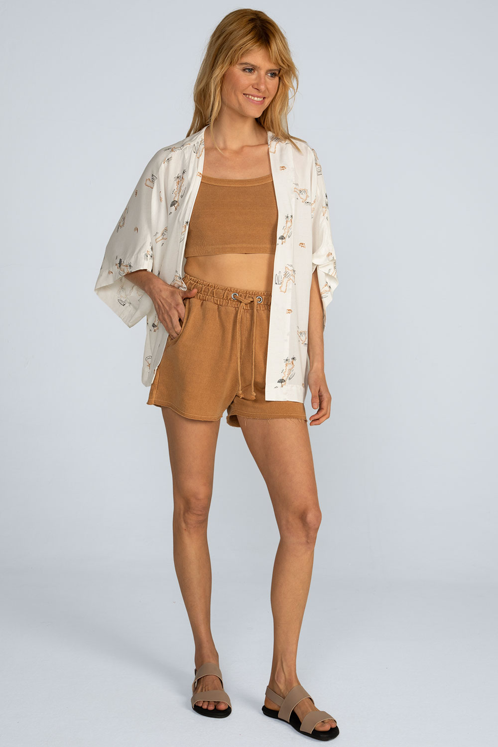 Kimono curto estampado Kimono curto estampado - Imagem 6