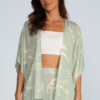 Kimono curto estampado