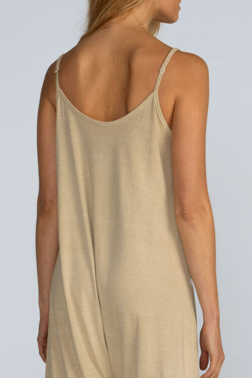 Macacão alças estonado Macacao Areia 114SS26103 3