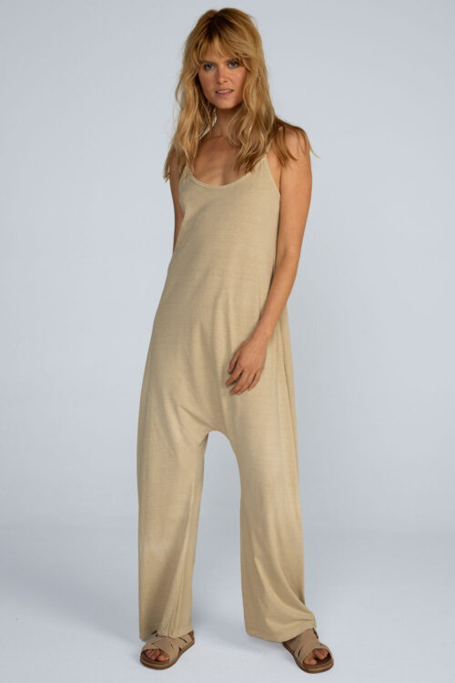 Macacão alças estonado Macacao Areia 114SS26103 5