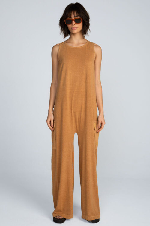 Macacão malha estonada Macacao Damasco 114SS26100 1