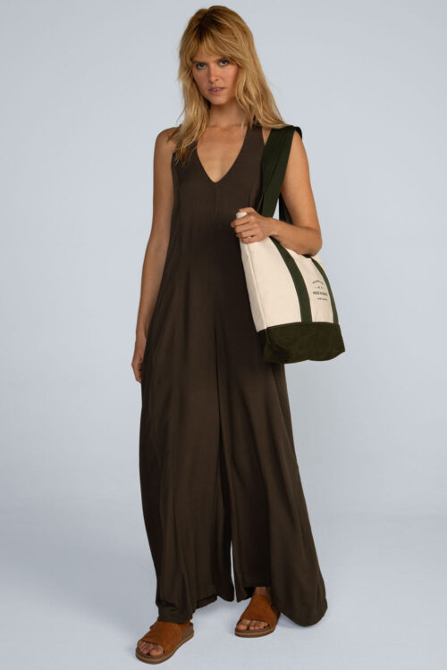 Macacão viscose lisa Macacao Musgo 114SS26102 2