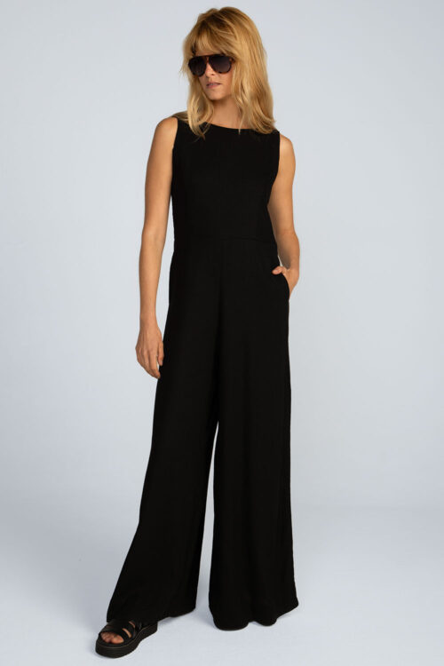 Macacão linho washed Macacao Preto 114SS26101 3