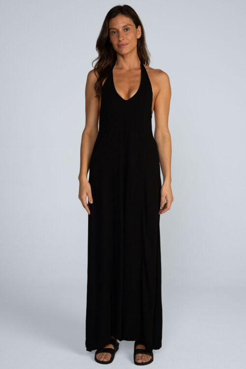 Macacão viscose lisa Macacao Preto 114SS26102 1