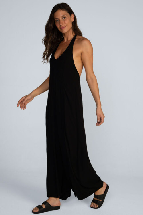 Macacão viscose lisa Macacao Preto 114SS26102 6