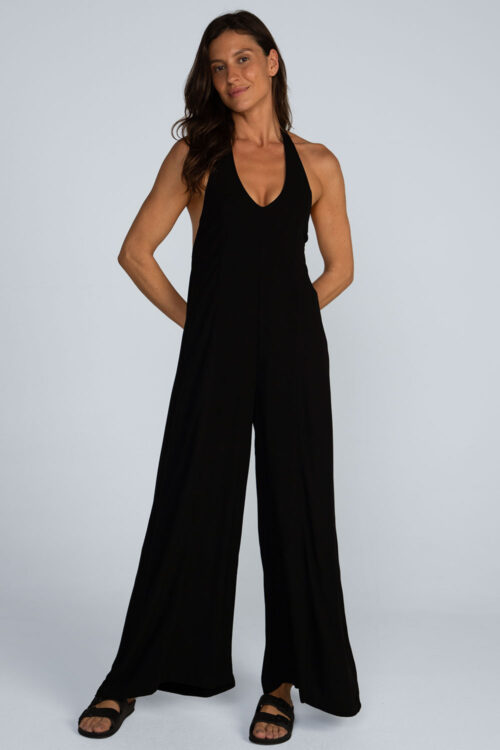 Macacão viscose lisa Macacao Preto 114SS26102 7