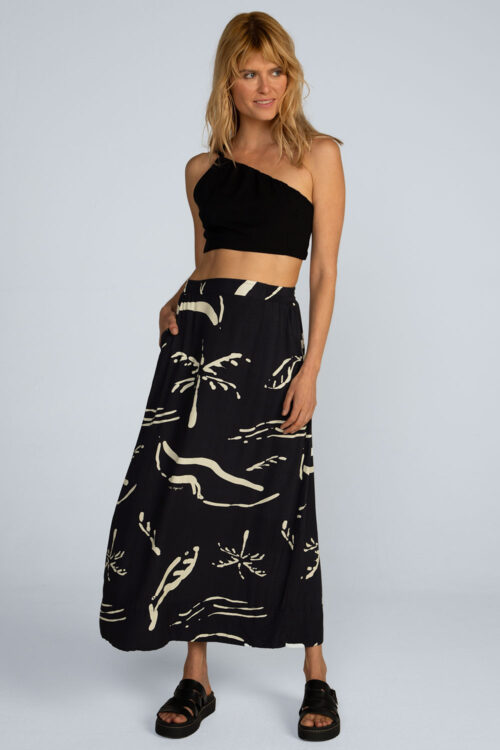 Saia Midi estampada Saia Floresta 116SS26125 2