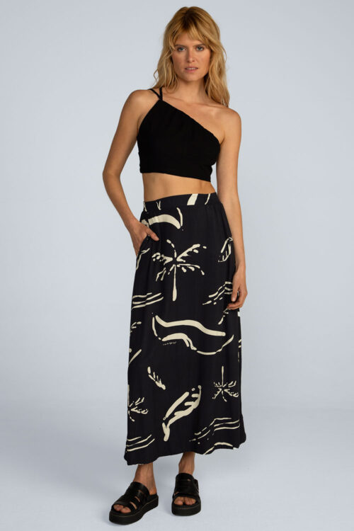 Saia Midi estampada Saia Floresta 116SS26125 3