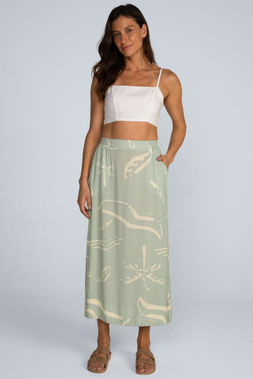 Saia Midi estampada Saia Remanso 116SS26125 1