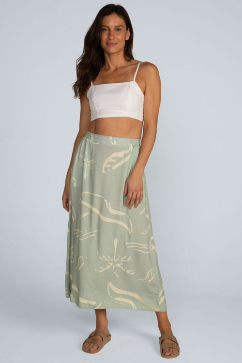 Alternative view of Saia Midi estampada