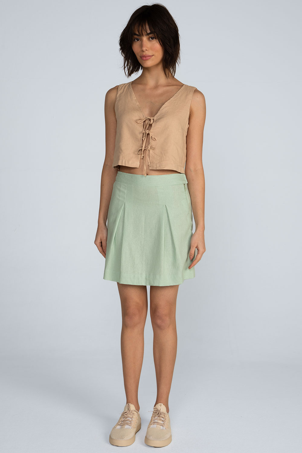 Saia curta linho Saia curta linho - Imagem 5