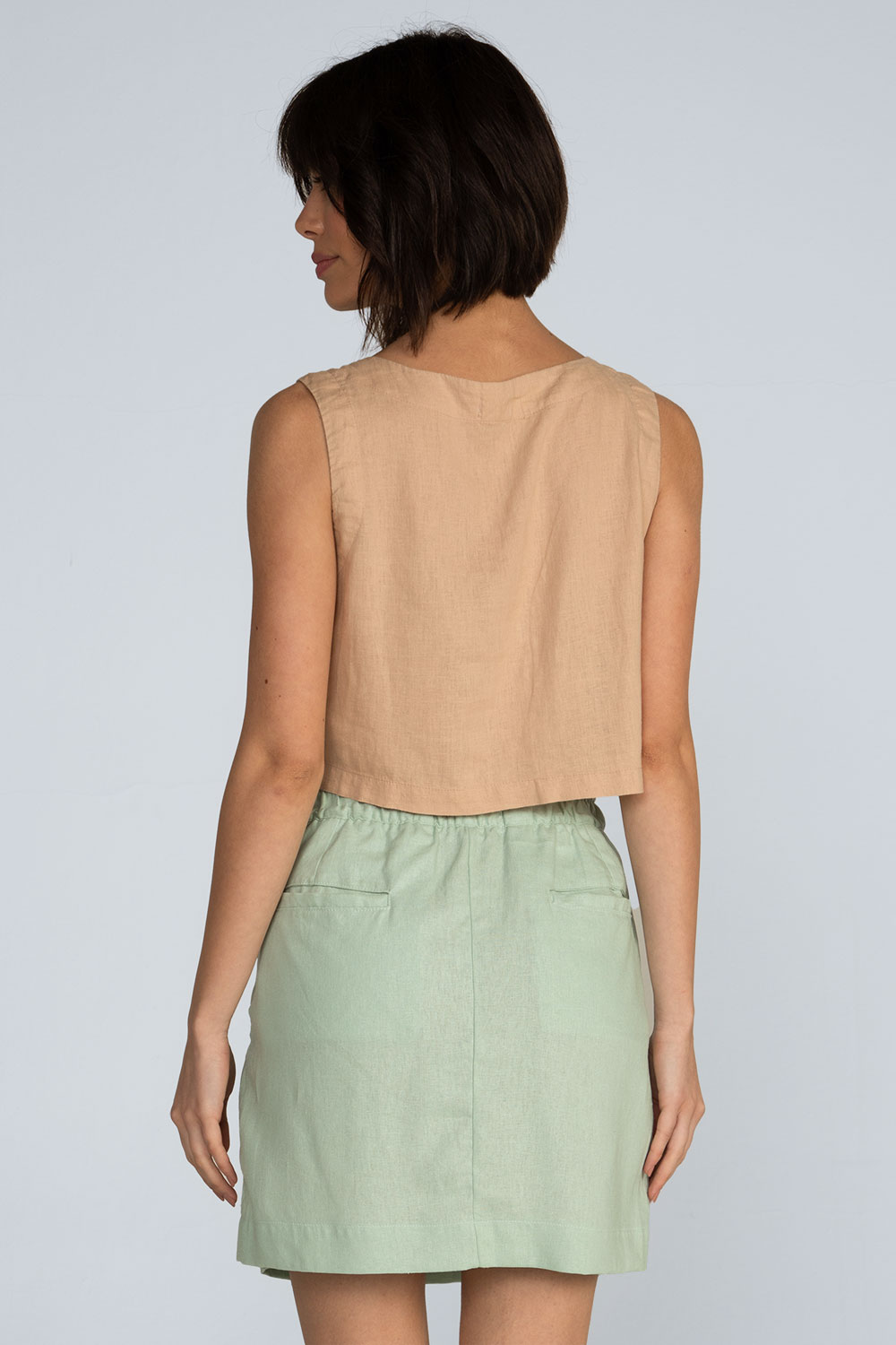 Saia curta linho Saia curta linho - Imagem 3