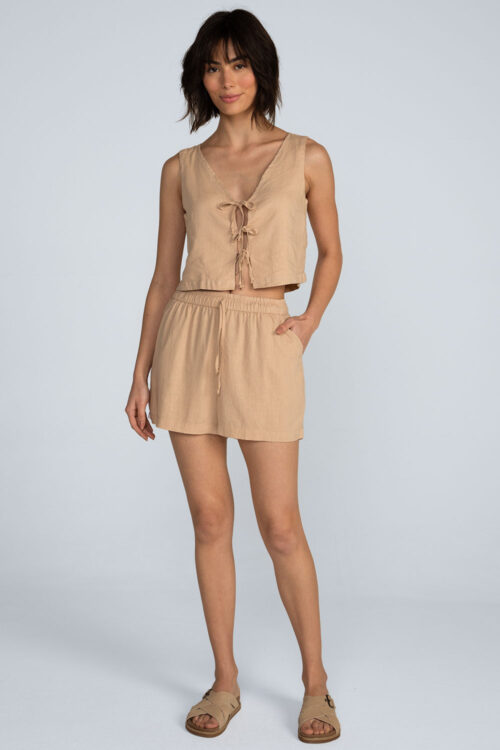 Alternative view of Short liso linho