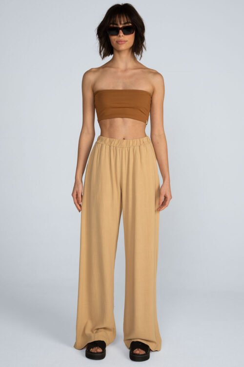 Top faixa canelado Top Amendoa 103SS26011 1