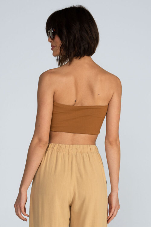 Top faixa canelado Top Amendoa 103SS26011 2