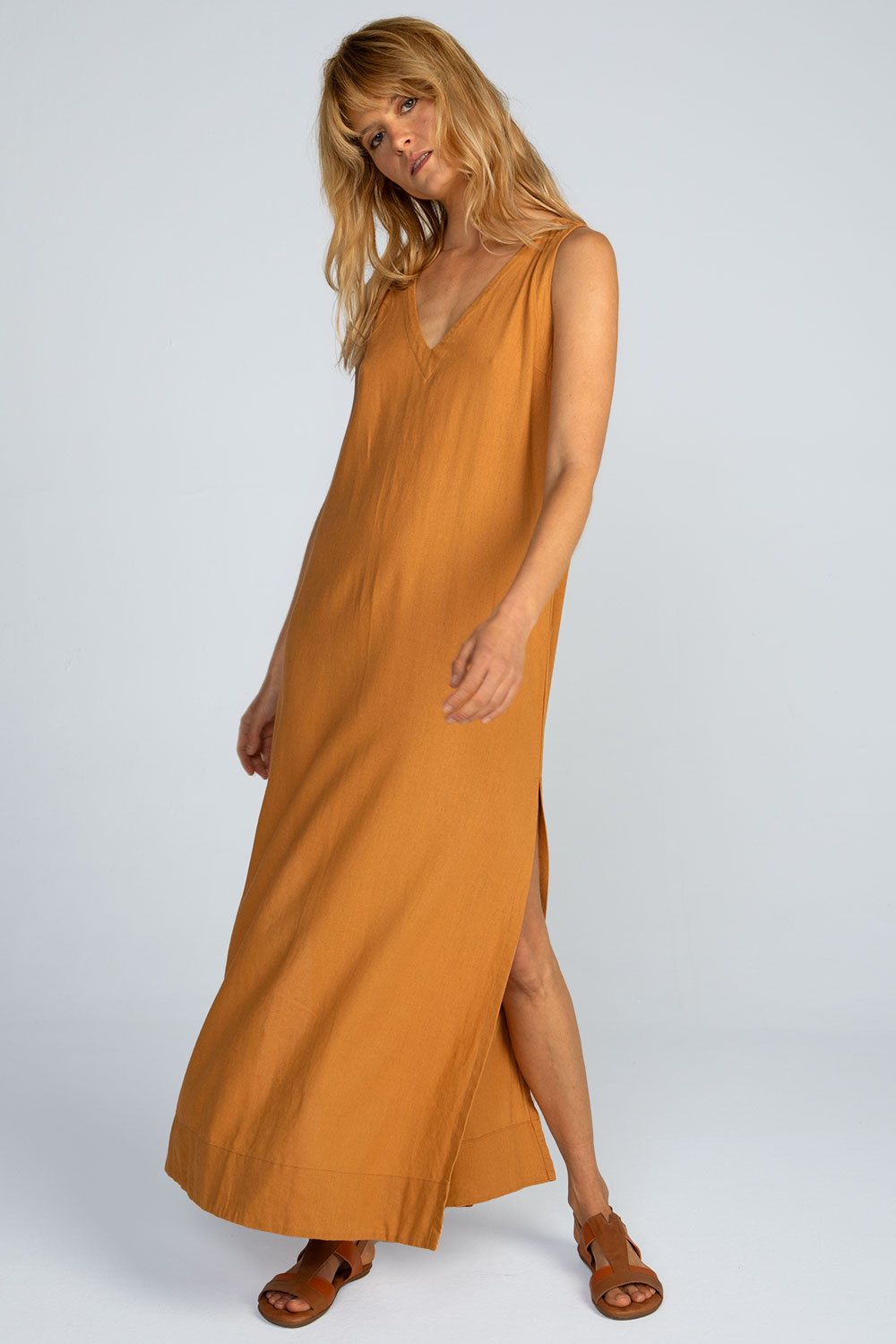 Vestido longo linho Vestido longo linho - Imagem 7